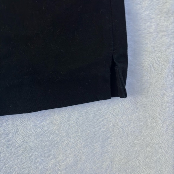 Black Pull On Ankle Pants High Waist Career Casual Stretch Size 12 - Picture 3 of 9